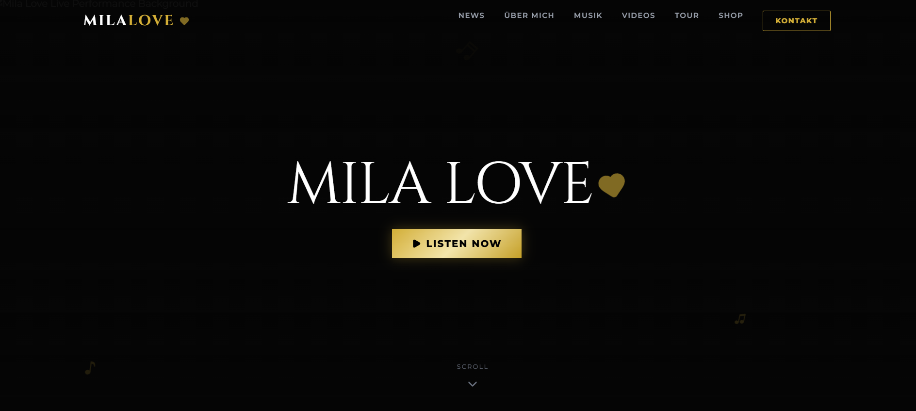 Mila Love Website Design