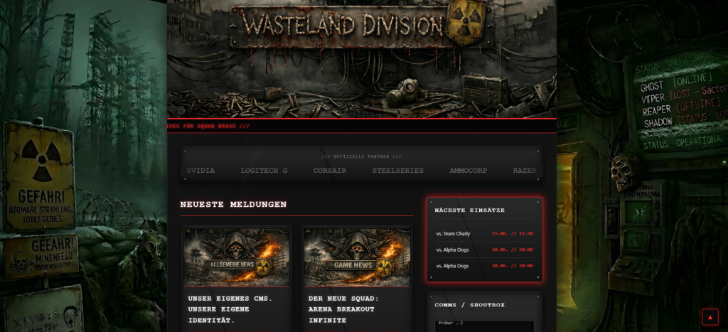 Wasteland Clan – E-Sports & Gaming Plattform